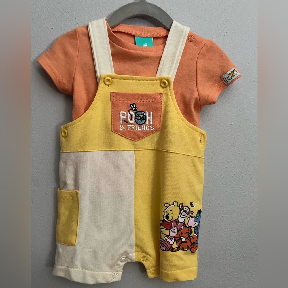 Disney Orange and Yellow Pooh & Friends Kids Matching Set